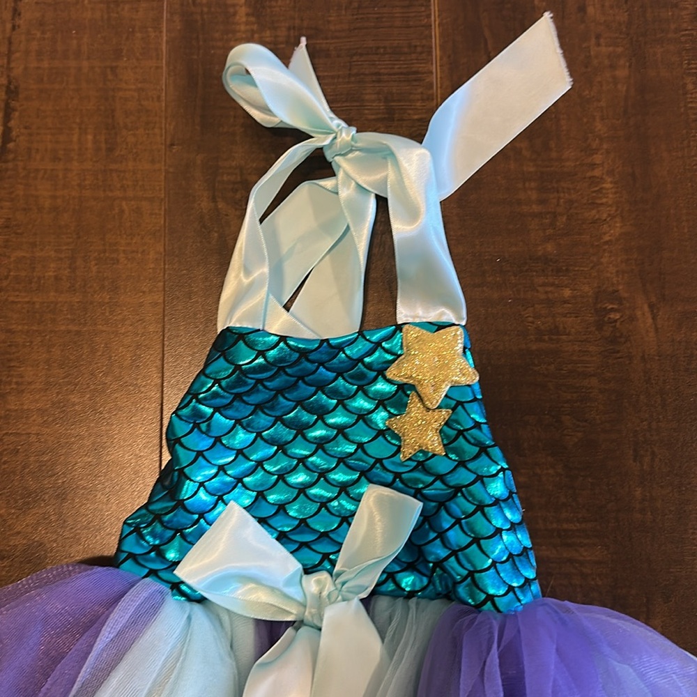 Mermaid Princess Kids Costume - Blue and Purple - Picture 2 of 6